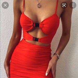 Tiger Mist Element Dress Red